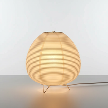 LUMMERO Japanese Paper Lamp – Minimalist Japandi Bedside Light