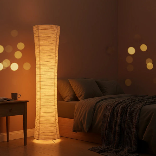 Tall Rice Paper Floor Lamp