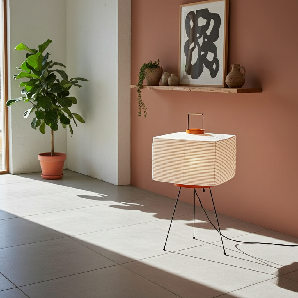 LUMMERO Noguchi Style Rice Paper Lantern